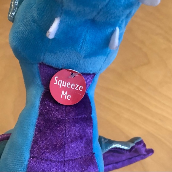 NWT Aurora Legendary Friends Blue and Purple Dragon Plush Toy. - Picture 3 of 8